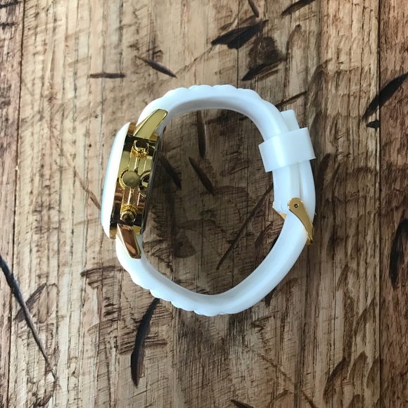 🌟White and Gold Watch Rubber Band🌟 T&J Designs - Picture 3 of 3